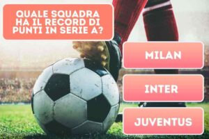 Quiz per appassionati di calcio su un particolare record in Serie A