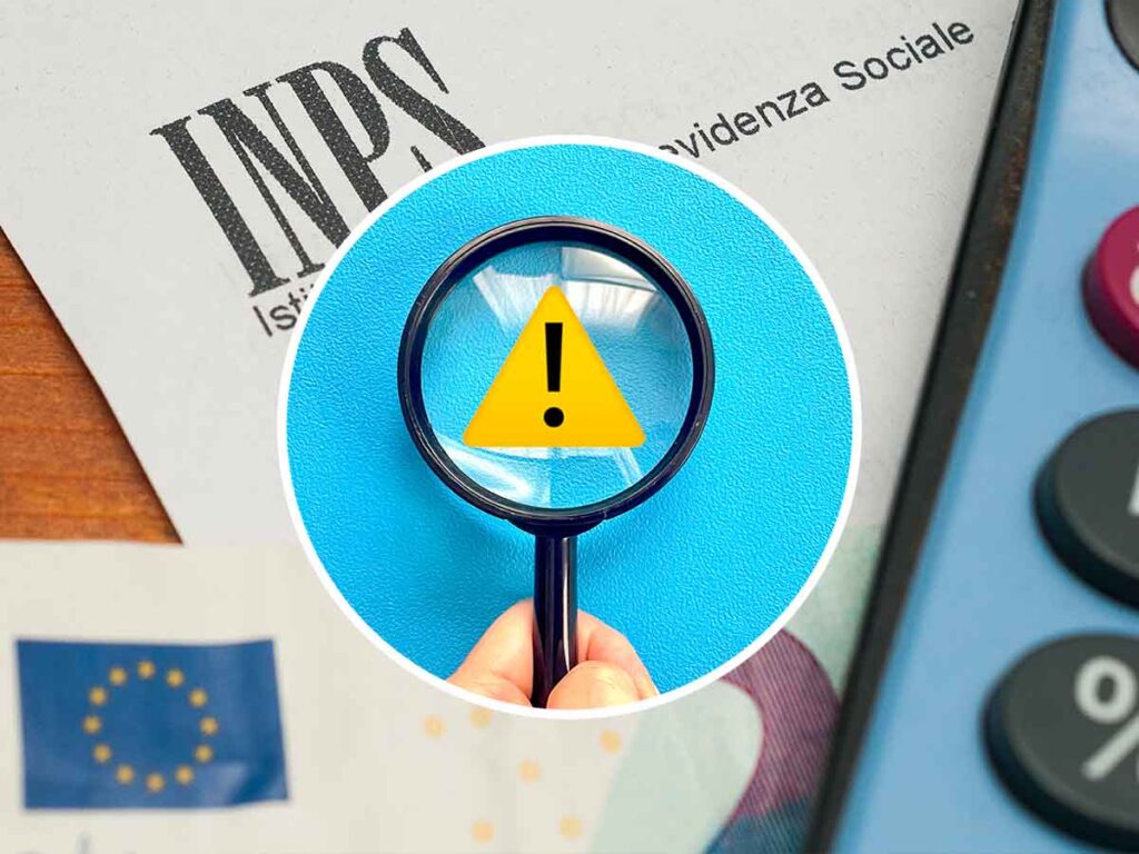 Inps con simbolo divieto