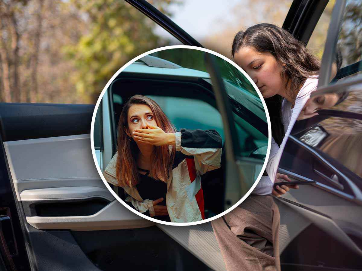 Donne con il mal d'auto