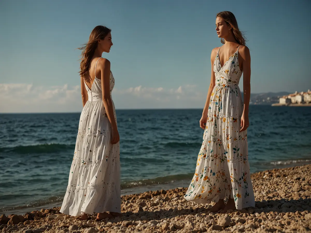 Scintillante Eleganza Estiva: Il Maxi Abito Perfetto per le Serate al Mare